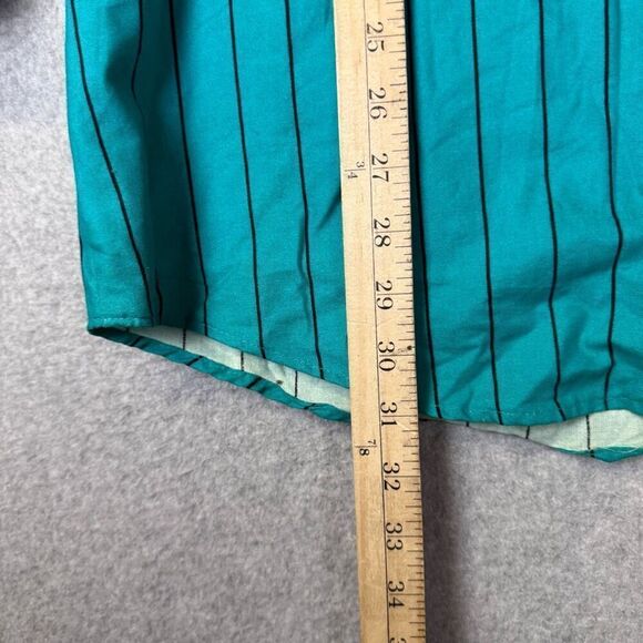 Roper Mens Size Large Aztec Print Button Front Shirt Blue Turquoise Long Sleeve - Picture 4 of 8